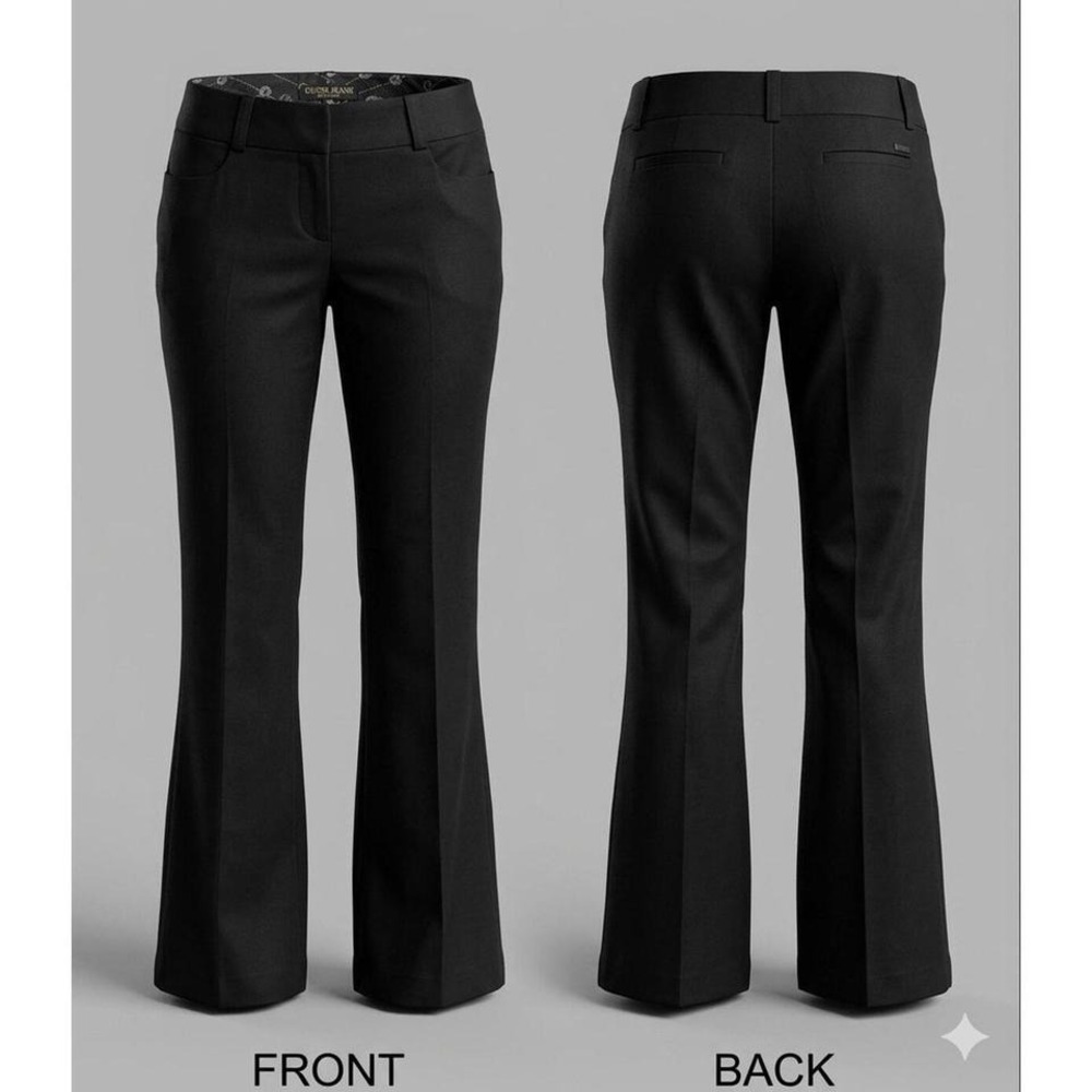 Guess Jeans Y2K Black Flare Dress Pants Stretch Trouser 29 8866-19